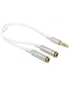 Delock Kabel Jack Stero Mini(M) 3.5mm 3-PIN > Jack Stereo mini(F) 3-PIN x2, 25cm - nr 4