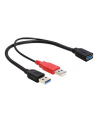 Delock kabel USB-A(M) x2 -> AF 3.0, 30cm - nr 20