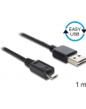Delock kabel USB micro AM-MBM5P Easy-USB 2.0, 1m, czarny - nr 12