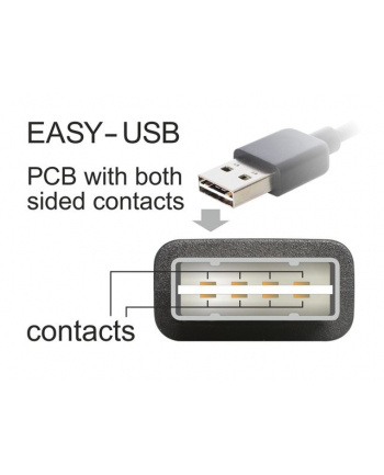 Delock kabel USB micro AM-MBM5P Easy-USB 2.0, 1m, czarny