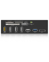 RaidSonic Icy Box 5.25'' Card Reader With Multiport Panel, 60 Card Types, USB 3.0, eSATA - nr 30