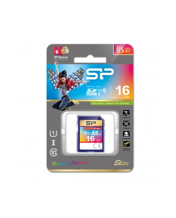 SILICON POWER 16GB, SDHC UHS-I, SDR 50 mode, Class 10