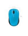 L2 Wireless Mobile Mouse3500 Mac/Win USB EMEA EG EN/DA/DE/IW/PL/RO/TR  Cyan Blue - nr 13