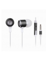 Gembird metalowe słuchawki stereo douszne MP3, 3.5mm Jack, czarno-białe - nr 1