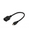 Kabel OTG USB ASSMANN 2.0 A /F - microUSB B/M 0,2m - nr 1