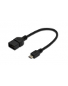 Kabel OTG USB ASSMANN 2.0 A /F - microUSB B/M 0,2m - nr 2