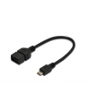 Kabel OTG USB ASSMANN 2.0 A /F - microUSB B/M 0,2m - nr 3