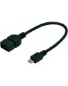 Kabel OTG USB ASSMANN 2.0 A /F - microUSB B/M 0,2m - nr 5