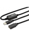 Przedłużacz USB 2.0A /M - USB A/Ż DIGITUS 10m  czarny - nr 15