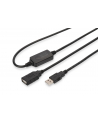 Przedłużacz USB 2.0A /M - USB A/Ż DIGITUS 10m  czarny - nr 24