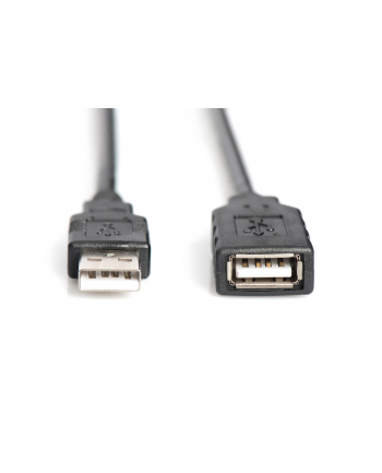 Przedłużacz USB 2.0A /M - USB A/Ż DIGITUS 10m  czarny