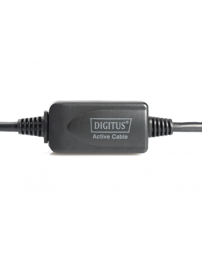 Przedłużacz USB 2.0A /M - USB A/Ż DIGITUS 10m  czarny główny