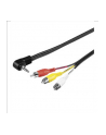 Kabel Audio Video 1.5m 4-stykowy 3.5 mm Mini Jack typ L -> 3 x Cinch - nr 3