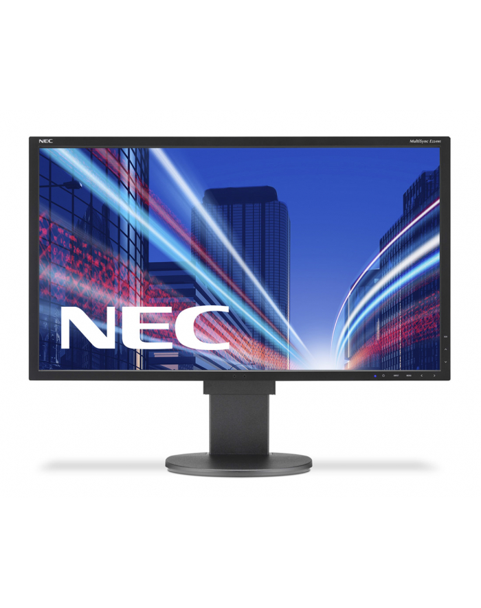 NEC Monitor MultiSync LED E224Wi 21.5'', Full HD, IPS, DVI, DP, czarny główny