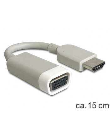 Delock adapter HDMI-A(M)->VGA(F) 15cm