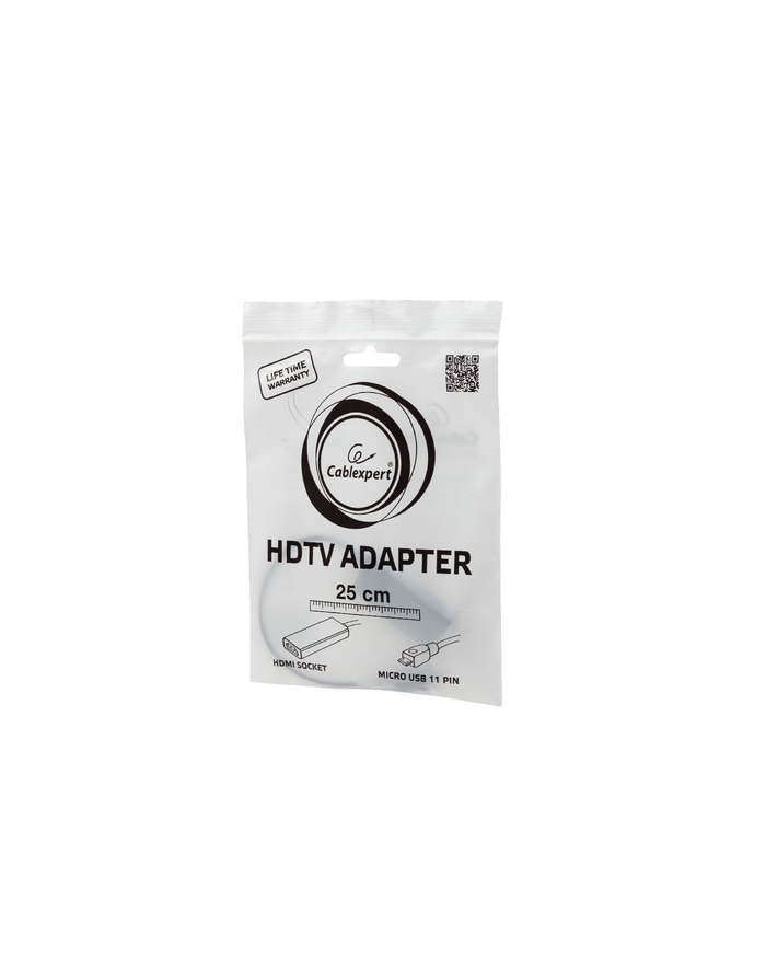 Gembird adapter MHL(M)->HDMI(F)+MICRO USB(BF)(11pin)smartfon do TV HD+zasilanie główny