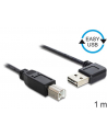 Delock kabel USB AM -> BM Easy-USB 2.0, kątowy, 1m, czarny - nr 1