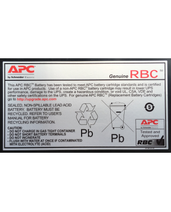 APC by Schneider Electric APC Replacement Battery  #116