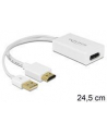 ADAPTER HDMI(M)->DISPLAYPORT(F)+ZASILANIE USB 24CM DELOCK - nr 10