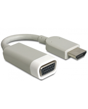 ADAPTER HDMI-AM->VGA F NA KABLU 15CM DELOCK