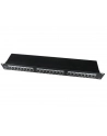 Gembird patch panel 19'' 24 port 1U kat.6 ekranowany, czarny - nr 5