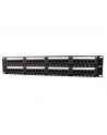 Gembird patch panel 19'' 24 port 1U kat.6 ekranowany, czarny - nr 6
