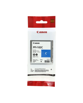 Tusz Canon PFI-102, cyjan (D) do drukarek iPF 500/600/700