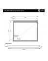 4World Elektryczny ekran projekcyjny z przełącznikiem 203x152 (4:3) biały mat - nr 18
