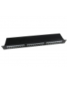 Gembird patch panel 19'' 24 port 1U kat.5e ekranowany, czarny - nr 4