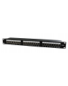 Gembird patch panel 19'' 24 port 1U kat.5e ekranowany, czarny - nr 5