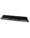 Gembird patch panel 19'' 24 port 1U kat.6 ekranowany, czarny - nr 4