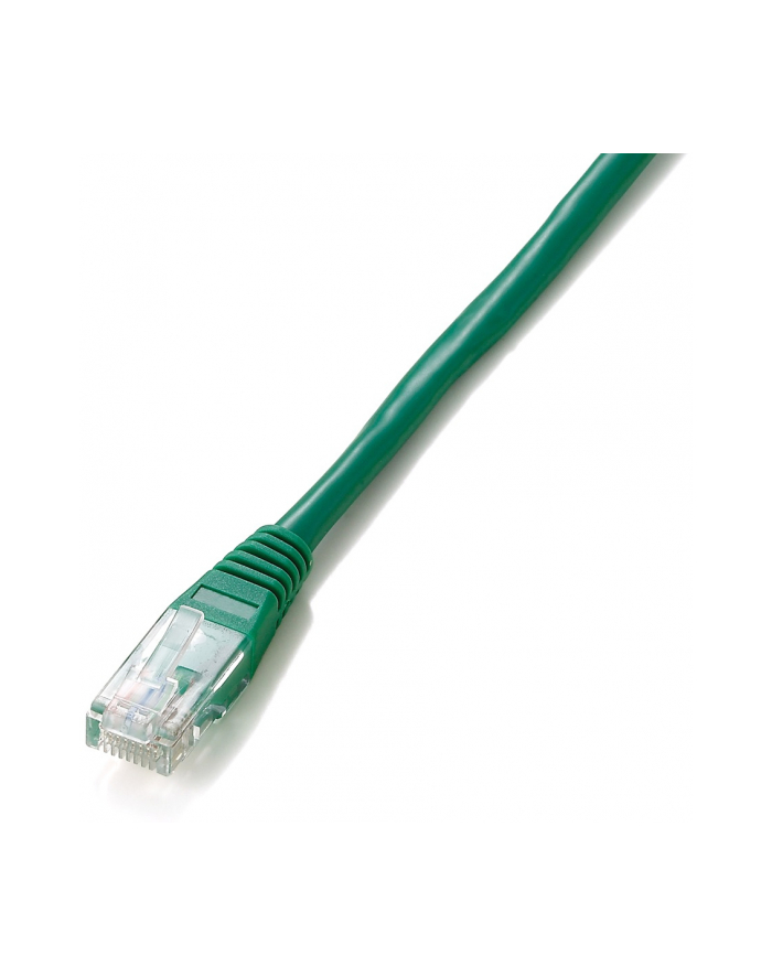 Equip patchord RJ45, kat. 5e, UTP, 10m, zielony główny