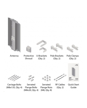 Ubiquiti Networks Ubiquiti AirMAX Titanium 2.4GHz 2x2 MIMO Basestation Sector Ant. 21dBi,60-120deg