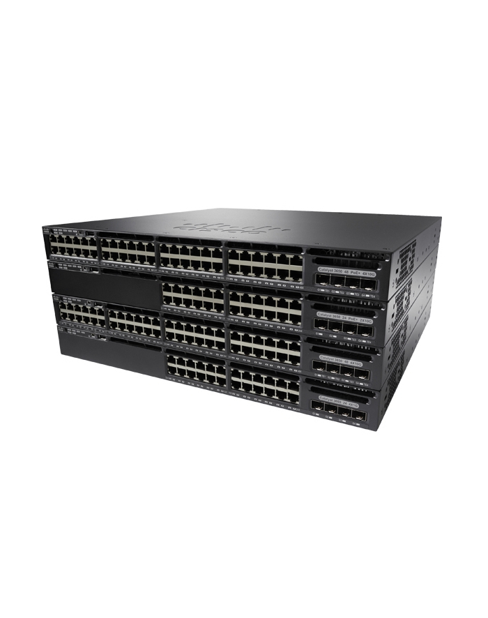 Cisco Systems Cisco Catalyst 3650 24 Port PoE, 640W AC PS, 4x1G Uplink, IP Services główny