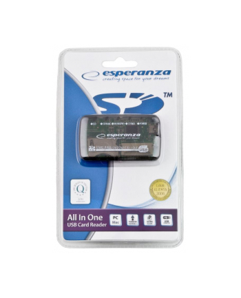 Esperanza Uniwersalny czytnik Kart Pamięci USB 2.0 EA117