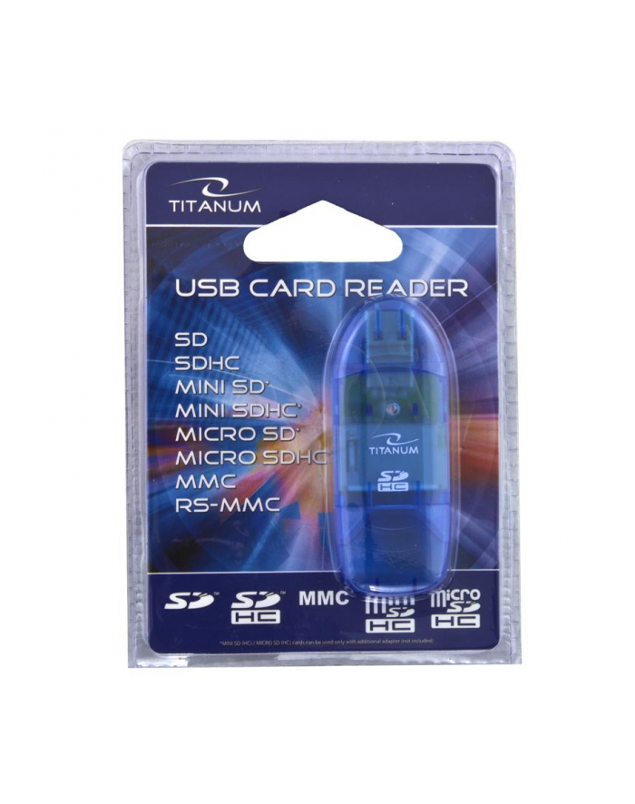Titanum Czytnik Kart SDHC/MicroSDHC TA101B (SDHC Pen Drive) główny