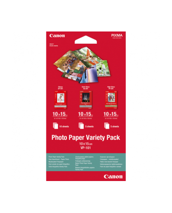CANON PRINTERS Canon PAPER Photo Paper Variety Pack 10x15cm VP-101