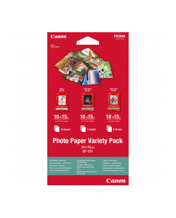 CANON PRINTERS Canon PAPER Photo Paper Variety Pack 10x15cm VP-101
