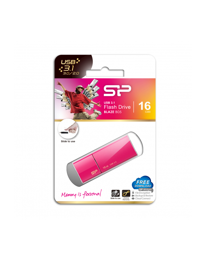 Silicon Power BLAZE B05 16GB USB 3.0 Sweet Pink główny