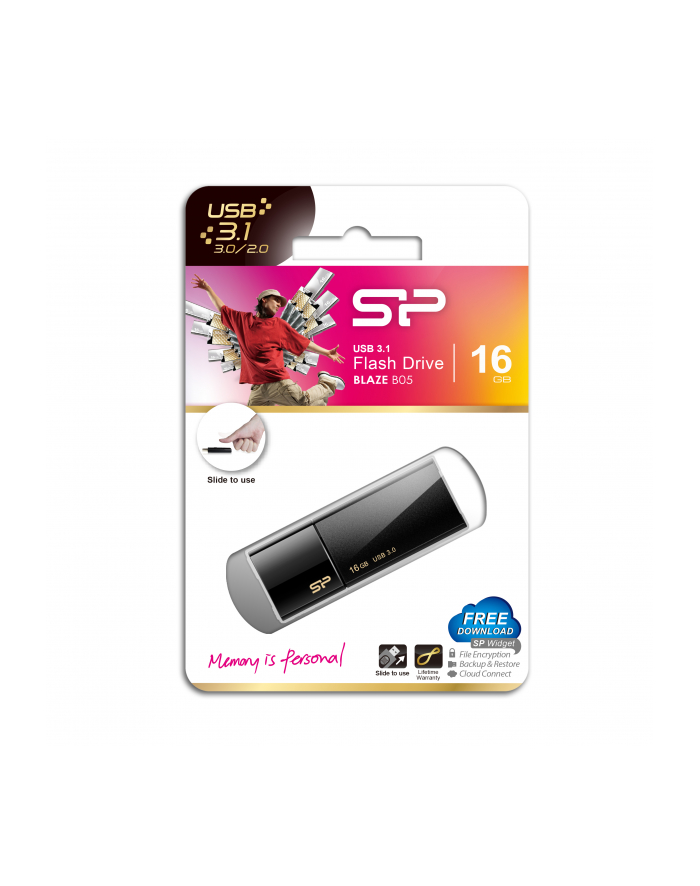 Silicon Power BLAZE B05 16GB USB 3.0 Classic Black główny