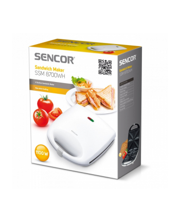 Opiekacz SSM 8700 Moc 1100 W,8 szt trojkatnych kanapek