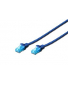 Patch cord U/UTP kat.5e PVC 0,5m niebieski - nr 2