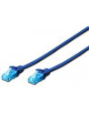 Patch cord U/UTP kat.5e PVC 1m niebieski - nr 11