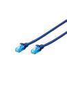 Patch cord U/UTP kat.5e PVC 1m niebieski - nr 13