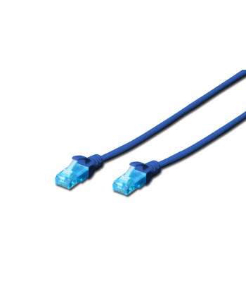 Patch cord U/UTP kat.5e PVC 2m niebieski