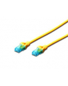 Patch cord U/UTP kat.5e PVC 2m żółty - nr 5