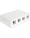 Obudowa montażowa Keystone Biała (4 porty) - nr 21