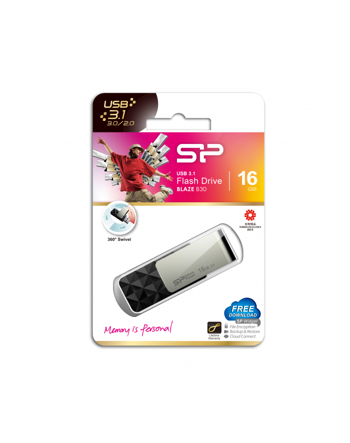 BLAZE B30 16GB USB 3.0 LED black główny