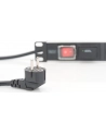 Listwa zasilająca PDU 19', 1U, 7 gniazd, moc: 16A, 4000W, aluminiowa, włącznik, zabezp. przeciwprzepięciowe, 2m - nr 19