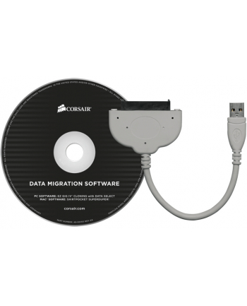 Corsair SSD and HDD cloning kit USB3.0 cable/software